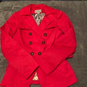 H&M Red Trench Coat